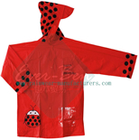 red raincoat-toddler rain jacket supplier
